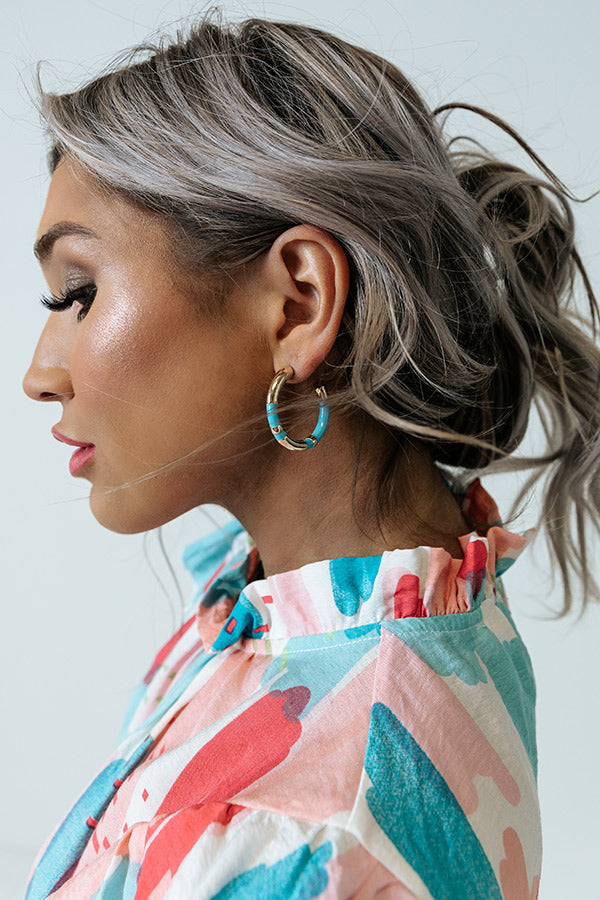 Take The Coast Hoop Earrings Image - 2