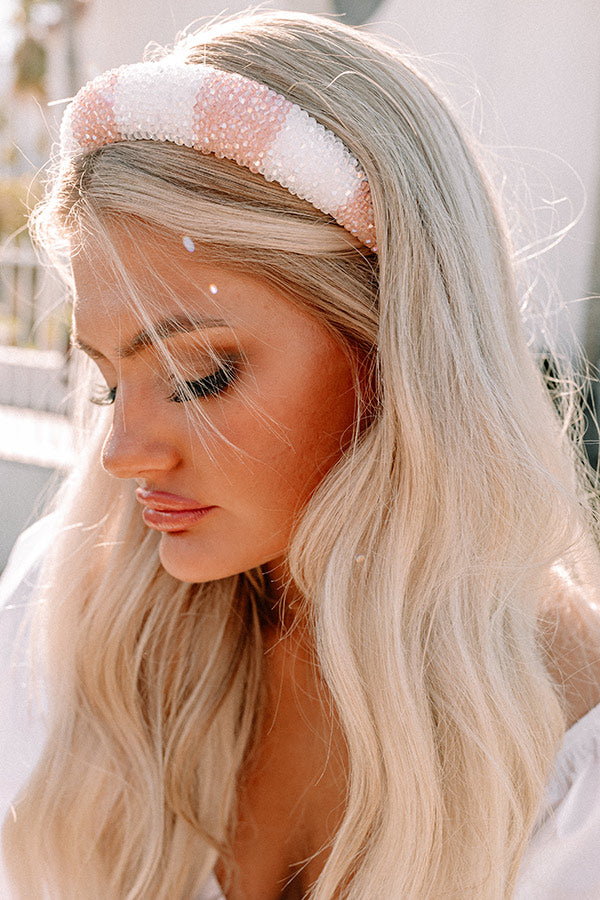 Charming Attitude Beaded Headband Image - 1