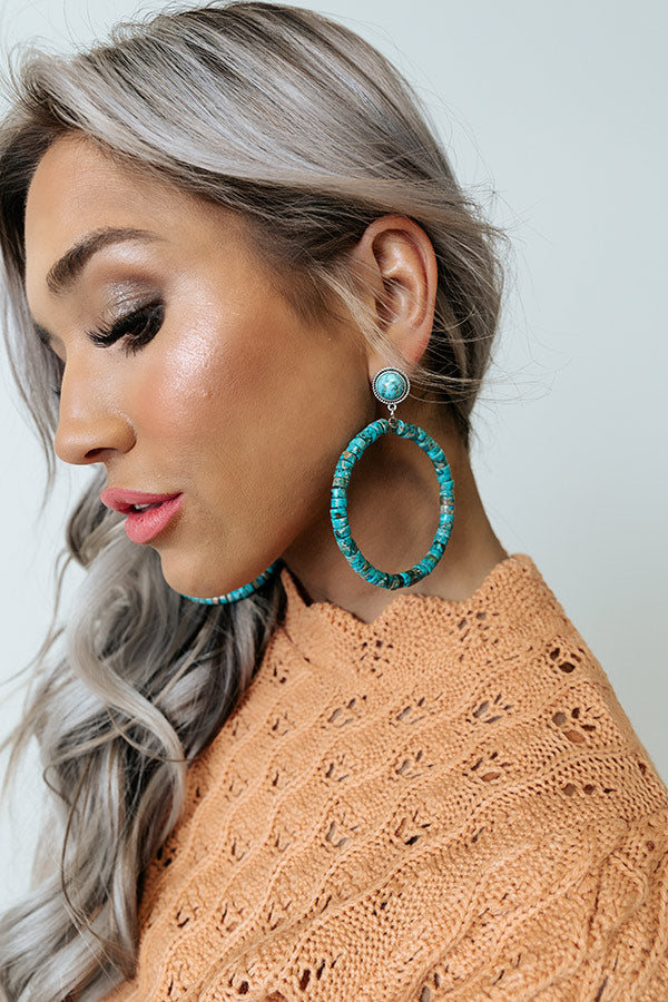 Posh Promise Turquoise Earrings Image - 1