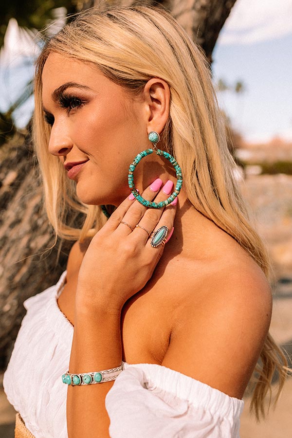 Posh Promise Turquoise Earrings Image - 2