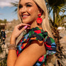Shore Meetup Earrings In Red Image - 1