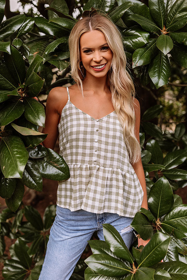 Laguna Life Gingham Tank Image - 1