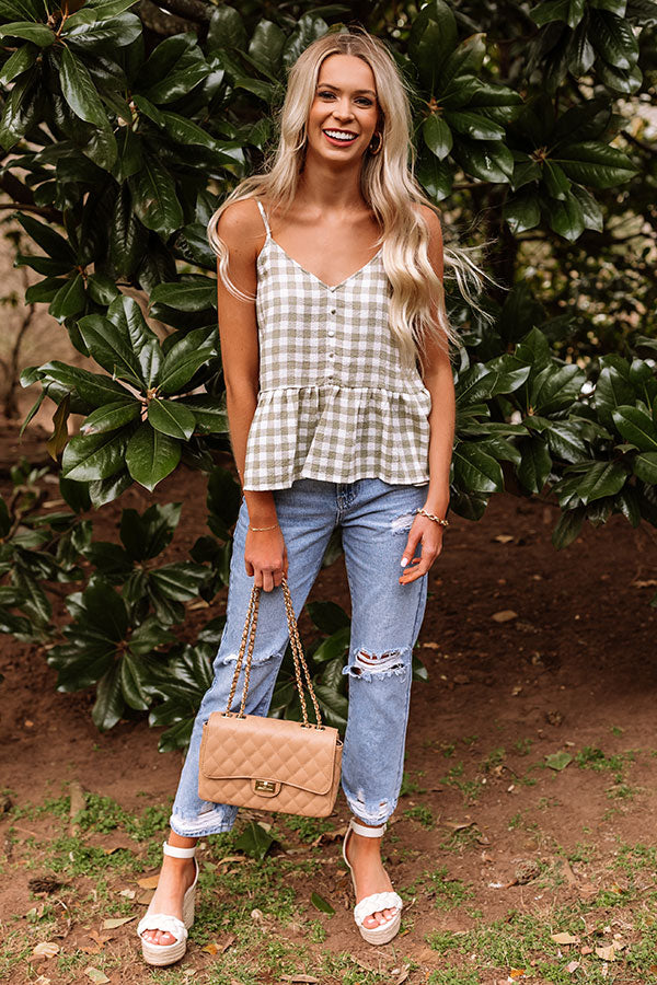 Laguna Life Gingham Tank Image - 2