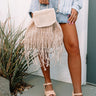 Cabana Spot Raffia Backpack In Light Beige Image - 1