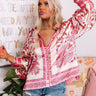 Affectionate Feeling Satin Top In Pink Image - 1