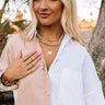Luxe Situation Layered Necklace In Warm Taupe Image - 1