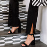 The Lona Faux Nubuck Heel In Black Image - 1