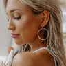 Coastal Cove Beaded Hoop Earrings In Ivory Image - 1