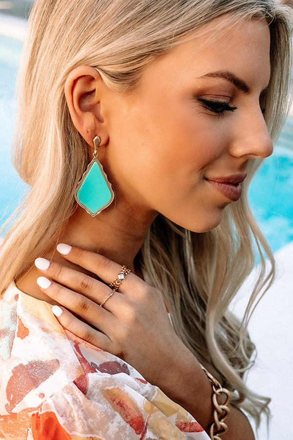 Costa Maya Crush Earrings In Ocean Wave Image - 1
