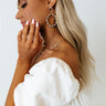 Beachside Stroll Semi Precious Earrings In Grey Image - 1