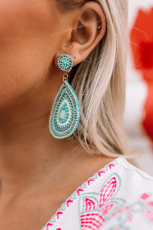 Connecting Over Cocktails Beaded Earrings Image - 2