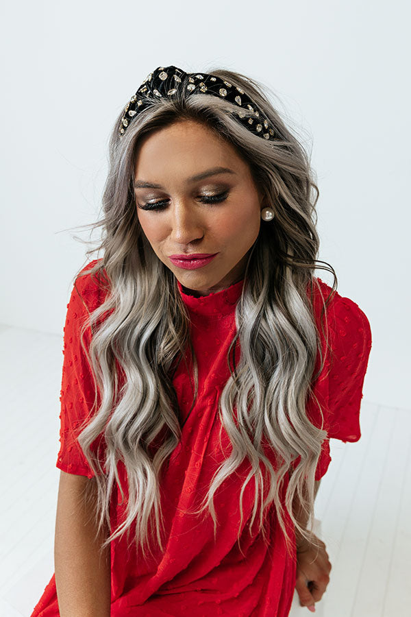 Pause And Reflect Headband In Black Image - 1
