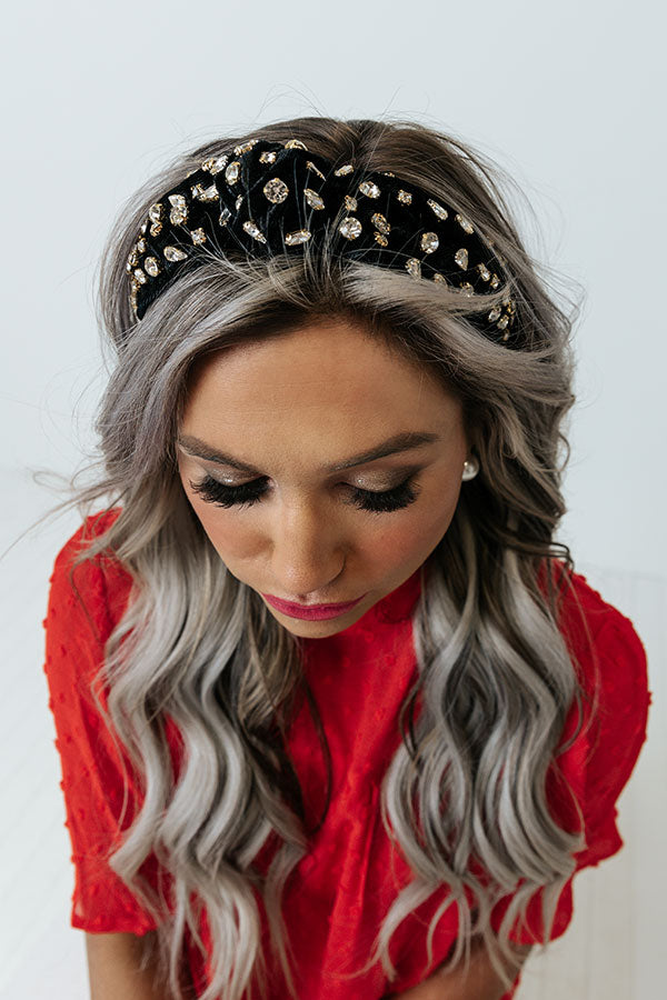 Pause And Reflect Headband In Black Image - 2