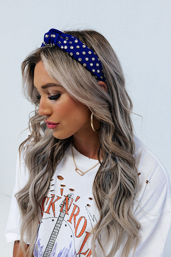 Cliffhanger Headband In Royal Blue