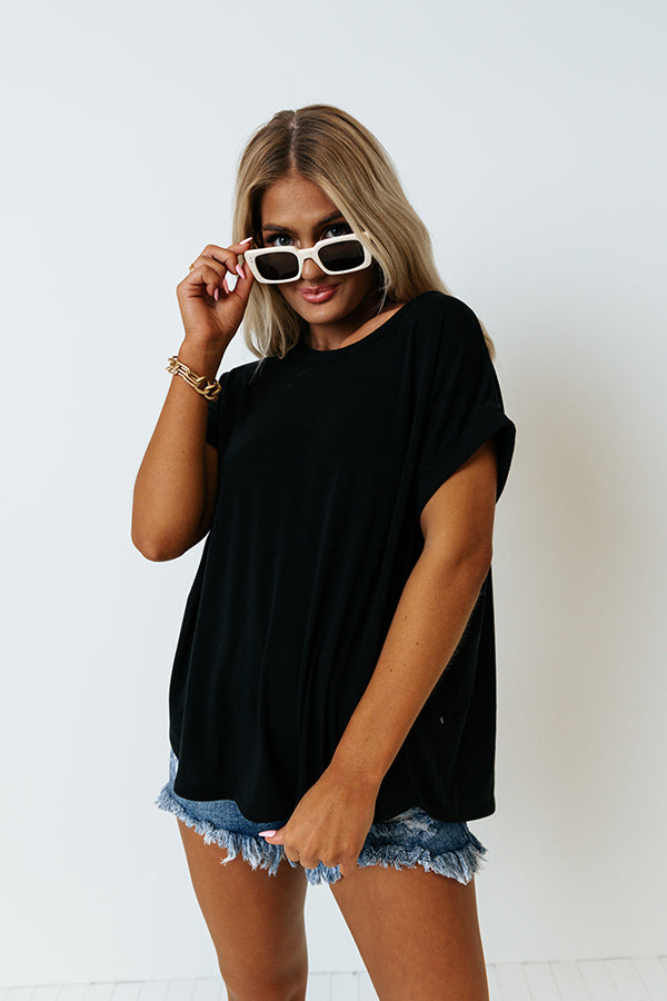 Plaza Dreams Shift Top In Black Image - 1