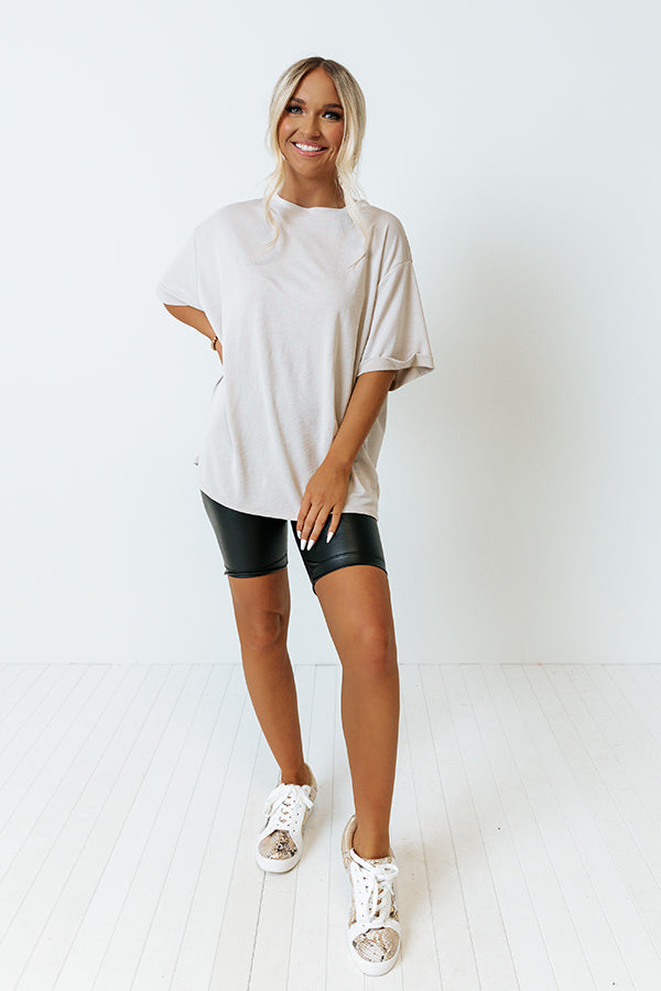 Plaza Dreams Shift Top In Stone Image - 2