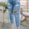 The Camden High Waist Relaxed Skinny in Light Wash Curves Image - 1