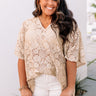 Take A Trip Lace Shift Tunic In Gold Curves Image - 1