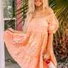 Connecting Over Cocktails Shift Dress In Peach Image - 1