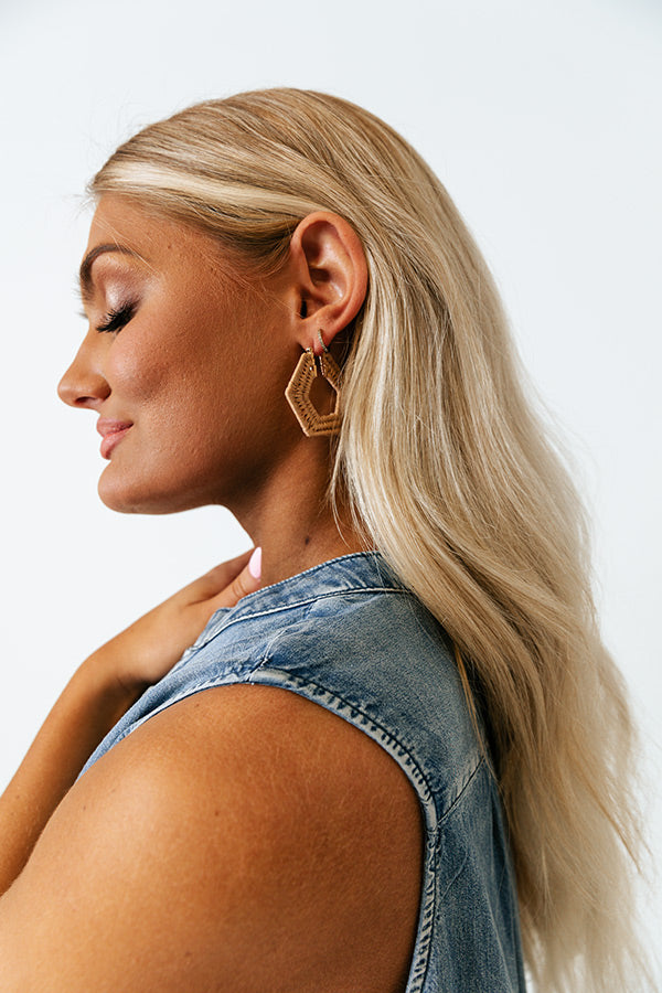 Cabana Spot Earrings In Iced Latte Image - 2