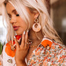 Sun And Fun Earrings In Peach Image - 1