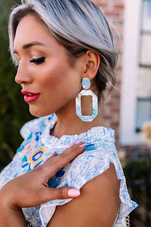 Guava Gorgeous Earrings In Turquoise Image - 2