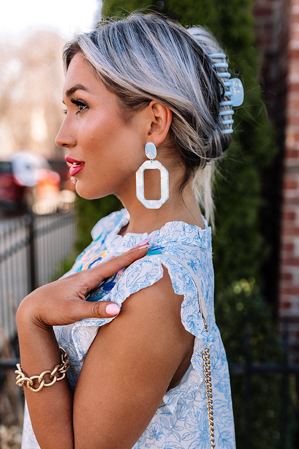 Guava Gorgeous Earrings In Turquoise