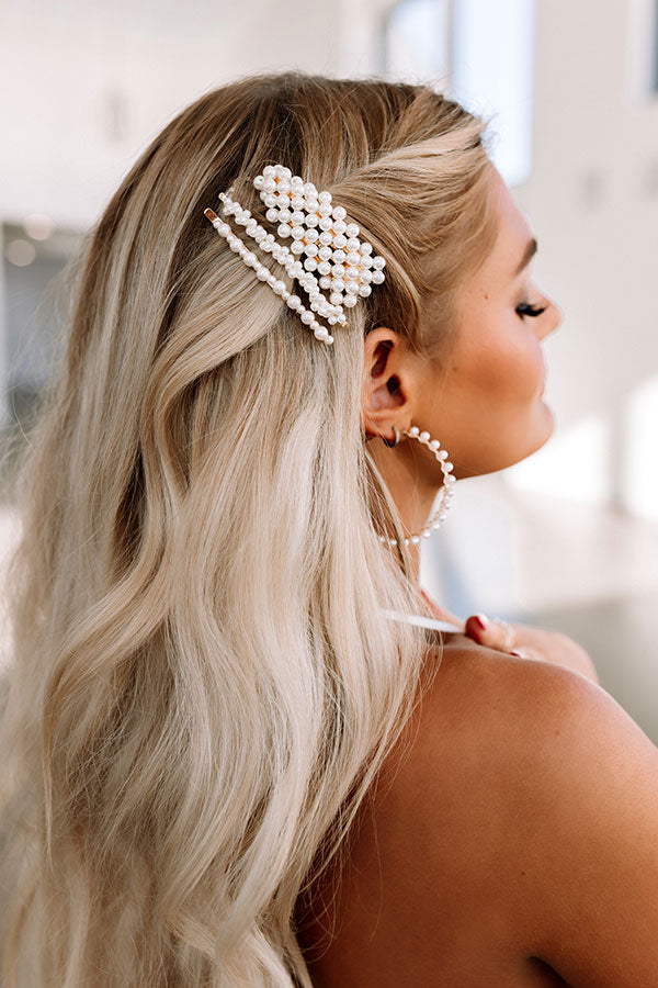 Better Be Glam Pearl Hair Clip Set Image - 2