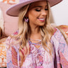 Happiest Girl In The Room Earrings In Dusty Purple Image - 1