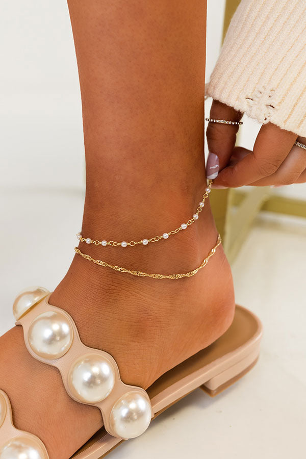 Brilliant Ways Layered Anklet Image - 1