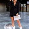 Cali Weekend Front Tie Romper In Black Image - 1