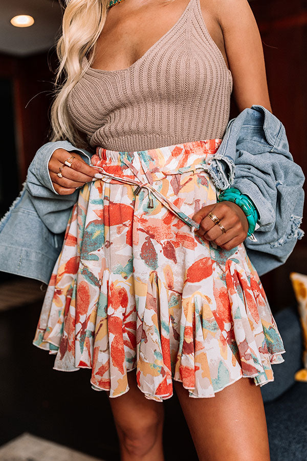 Daytona Daze Skort In Coral Image - 1