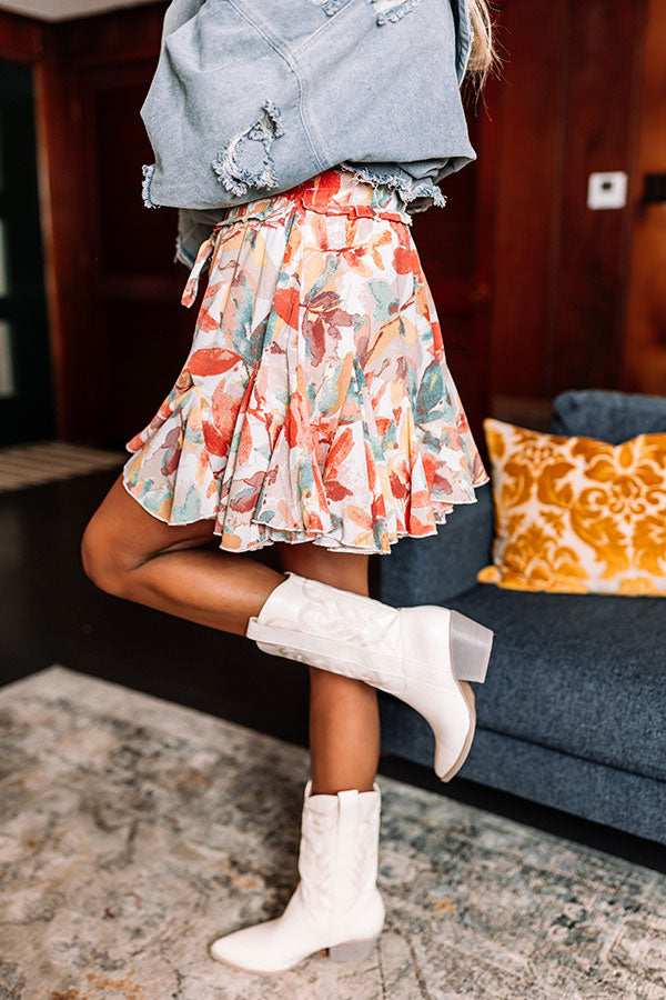Daytona Daze Skort In Coral Image - 2