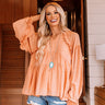 Daytona Date Night Babydoll Top In Peach Image - 1