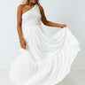Vacation Cove Smocked Maxi In White Image - 1