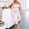 Counting Down To Champagne Ruched Midi Image - 1