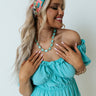 Jasmine Necklace In Ocean Wave Image - 1