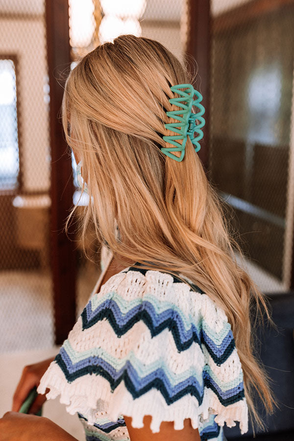 Made For Sunshine Hair Claw Clip In Ocean Wave Image - 2