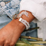 Stay Consistent Bracelet In White Image - 1
