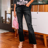 Risen The Mckenna Midrise Ankle Flare in Black Image - 1