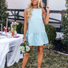 Happiest Girl In The Room Shift Dress In Sky Blue Image - 1