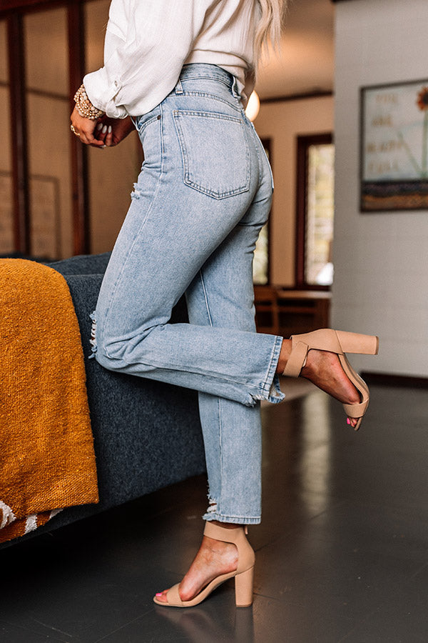 Just USA The Lala High Waist Distressed Jean Image - 2