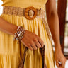 Feeling Good Semi Precious Bracelet Set In Brown Image - 1