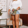 Appreciate You Shift Top In White Curves Image - 1