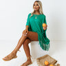 Afternoon Sail Swimsuit Cover Up in Green Image - 1
