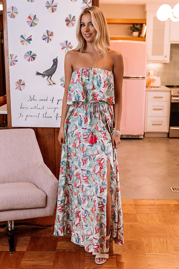 Weekend Oasis Floral Maxi Image - 2
