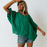 Mood Board Shift Top In Green Image - 1
