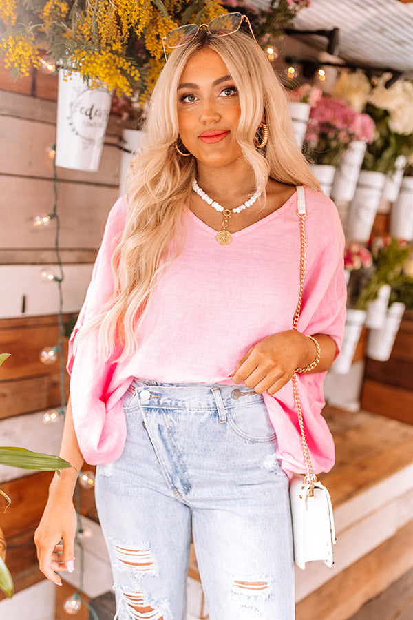 Mood Board Shift Top In Pink Image - 1