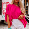 Mood Board Shift Top In Raspberry Image - 1
