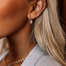 Kendra Scott Emilie Gold Drop Earrings In Iridescent Drusy Image - 1